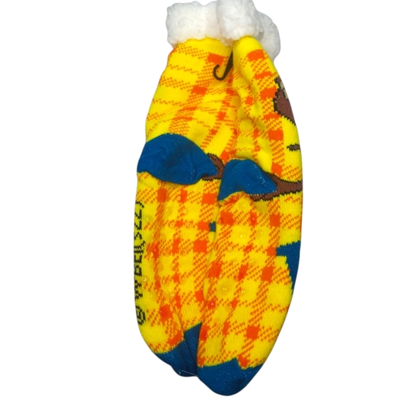 🥳 Free with Purchase- Tasmanian Devil Looney Sherpa Lined Slipper Socks - Picture 4 of 7